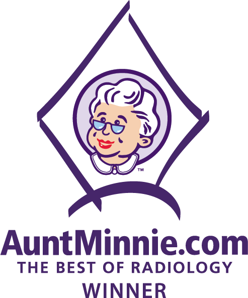 Aunt Minnie Award Logo 'the best of radiology' 2025