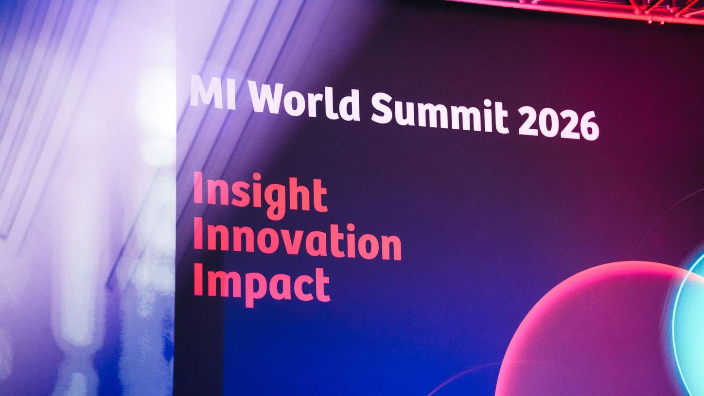 A candid photo from MI World Summit 2026 