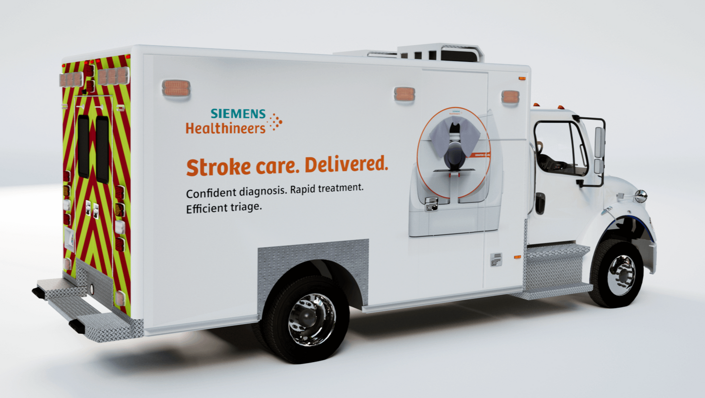 Mobile stroke unit image rendering
