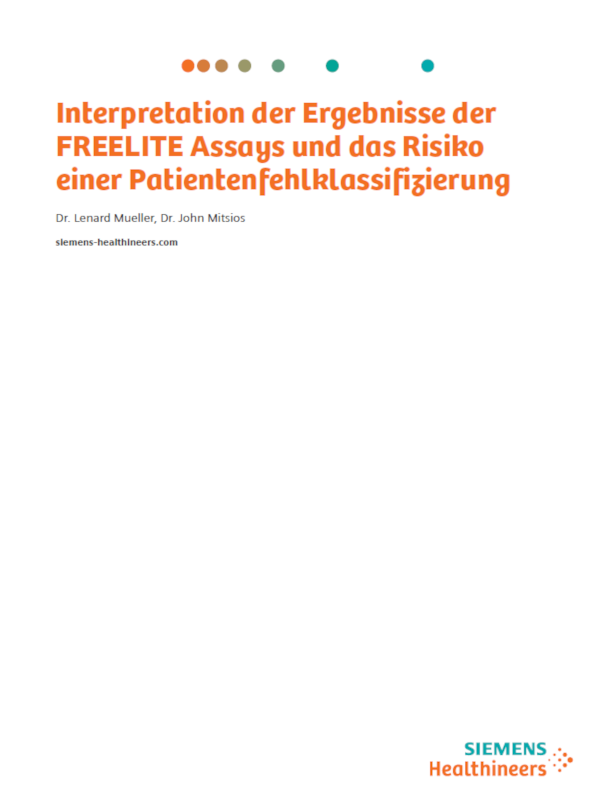 Interpretation von FREELITE-Ergebnissen und das Risiko einer Fehleinstufung von Patient*innen