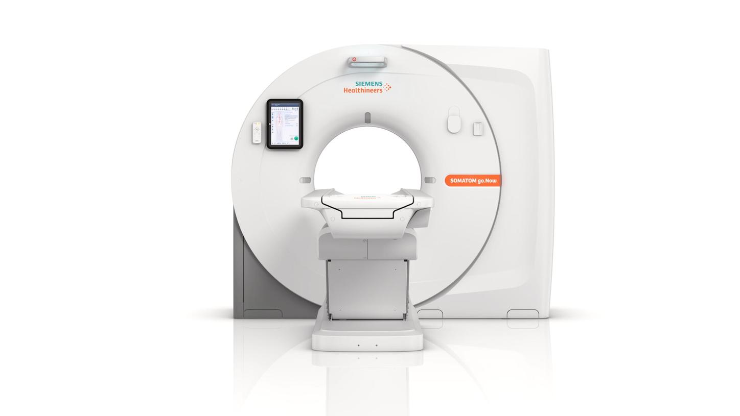 CT scan machine – SOMATOM go.Now