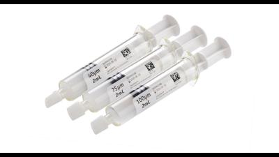 "Tandem" drug eluting microspheres (CE)