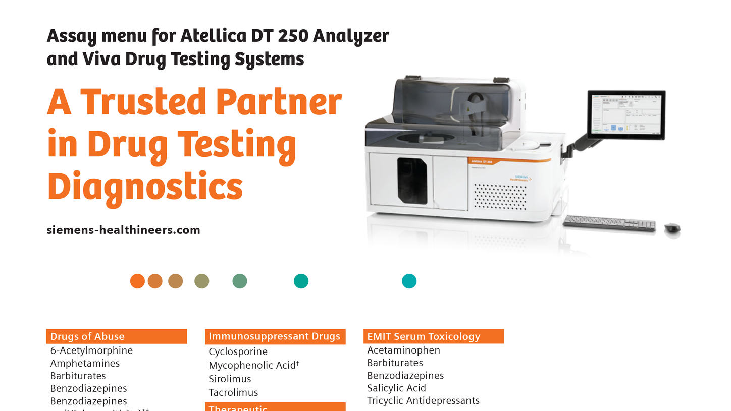 Screenshot of assay menu