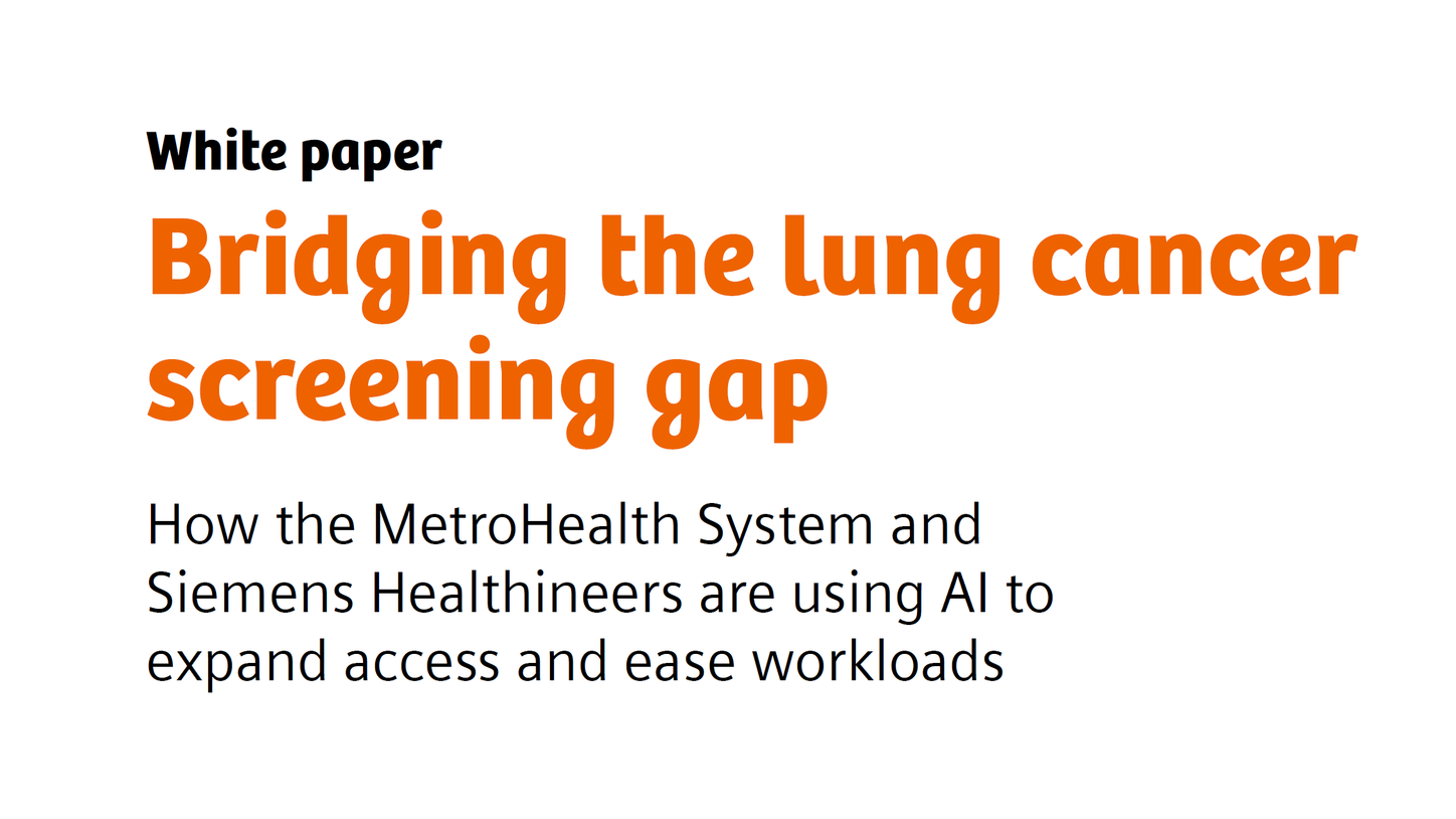 Cover of Bridging the lung cancer screening gap white paper
