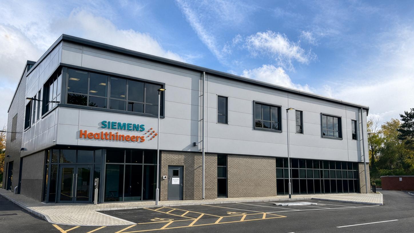 Radiopharma manufacturing facility in Dunstable, UK. Known as the 8X radiopharmacy with 8 times the capacity of a standard Radiopharma site.