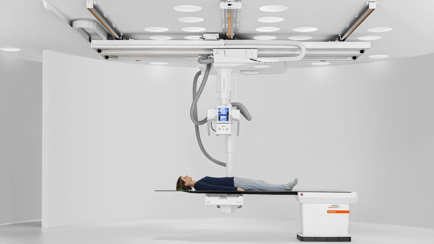 Patient on the Multitom Rax