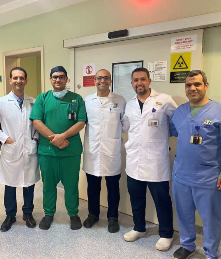 Dr. Amir Anwar with his dedicated team after the successful CTO case
