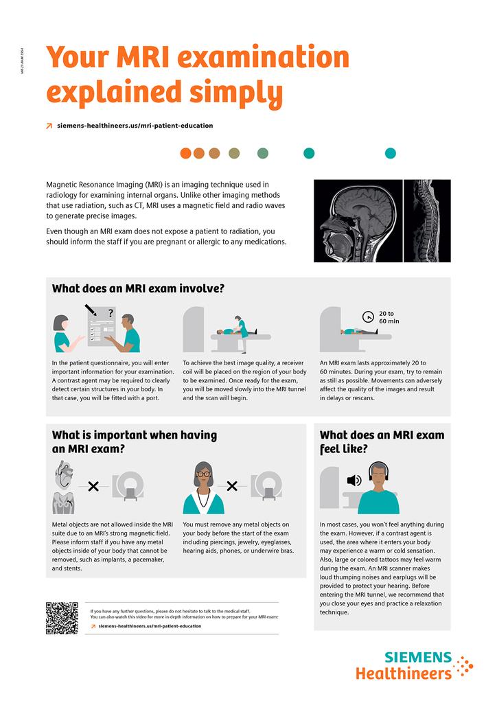 MRI Patient Education Toolkit Siemens Healthineers USA