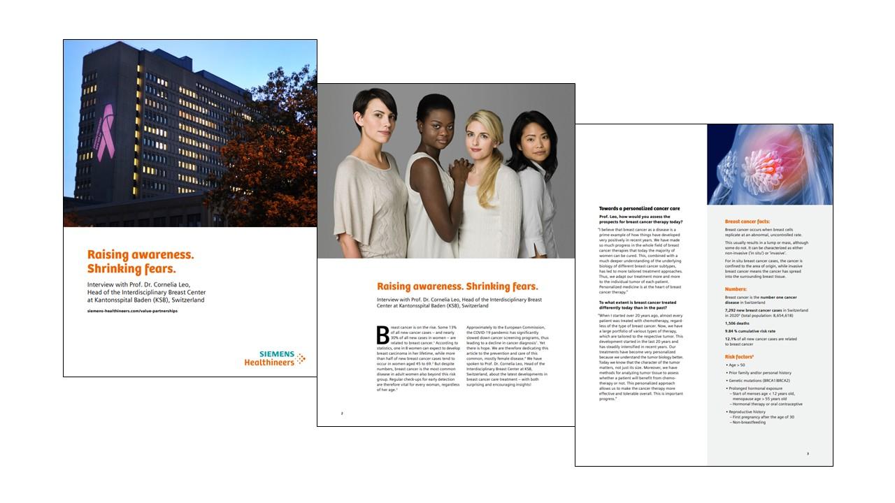 Three panels KSB breast cancer care