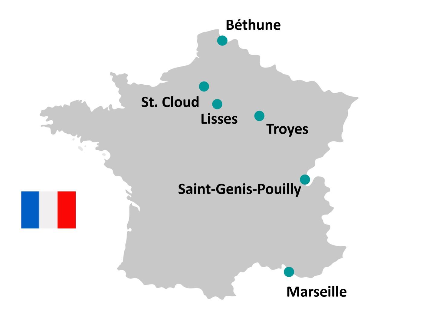 Available PET radiopharmaceuticals - France
