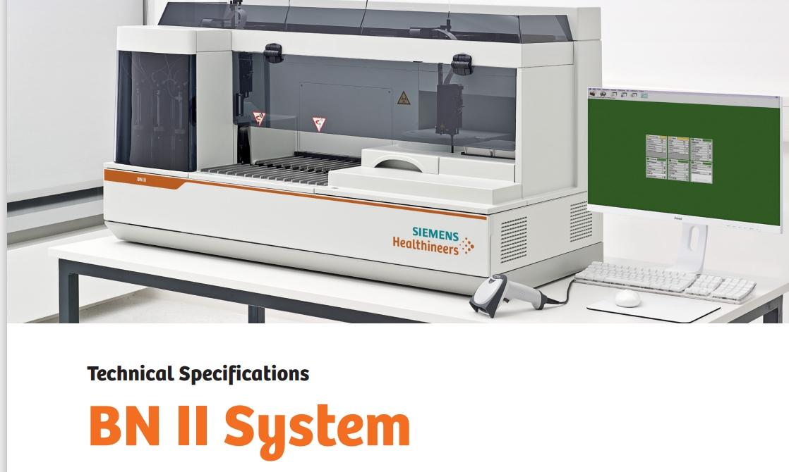 BN II System Technical Specification Sheet Screenshot