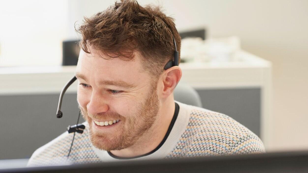 Image of man with headset 