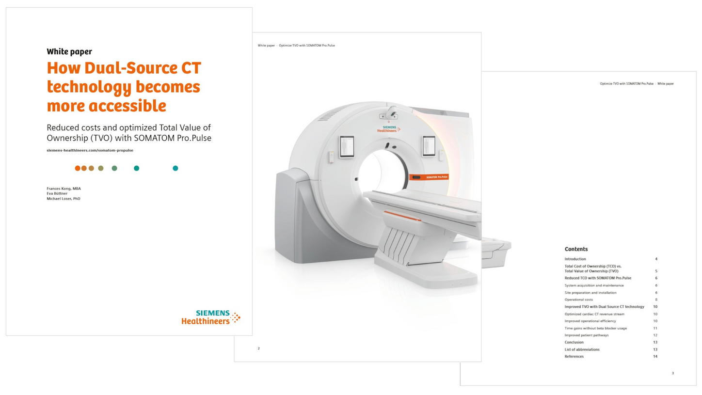 Showcase of the White paper on dual source CT