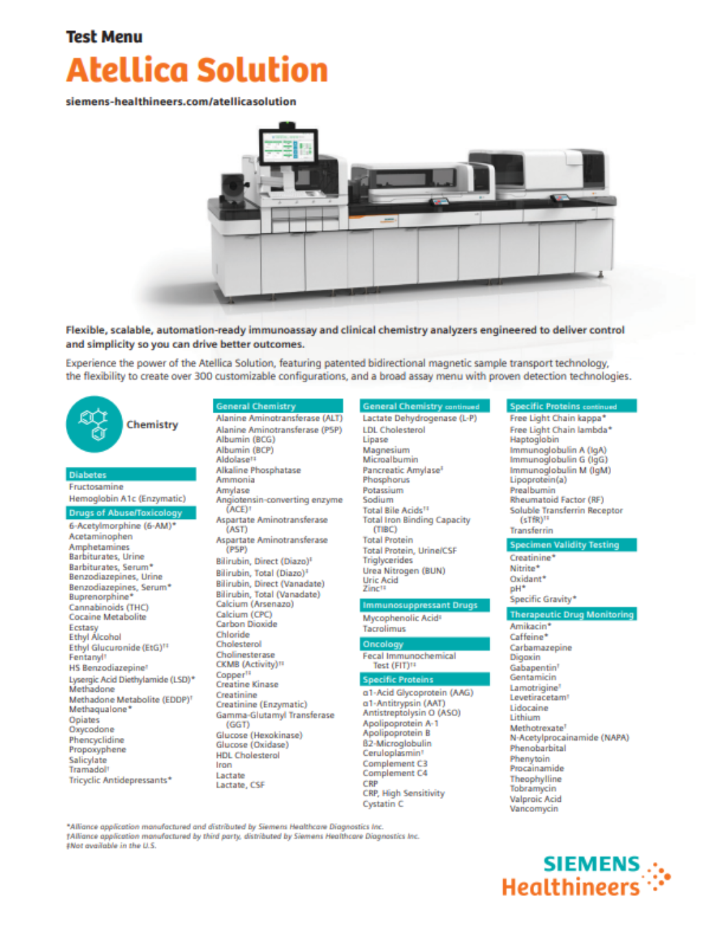 Atellica Assay Menu Preview image