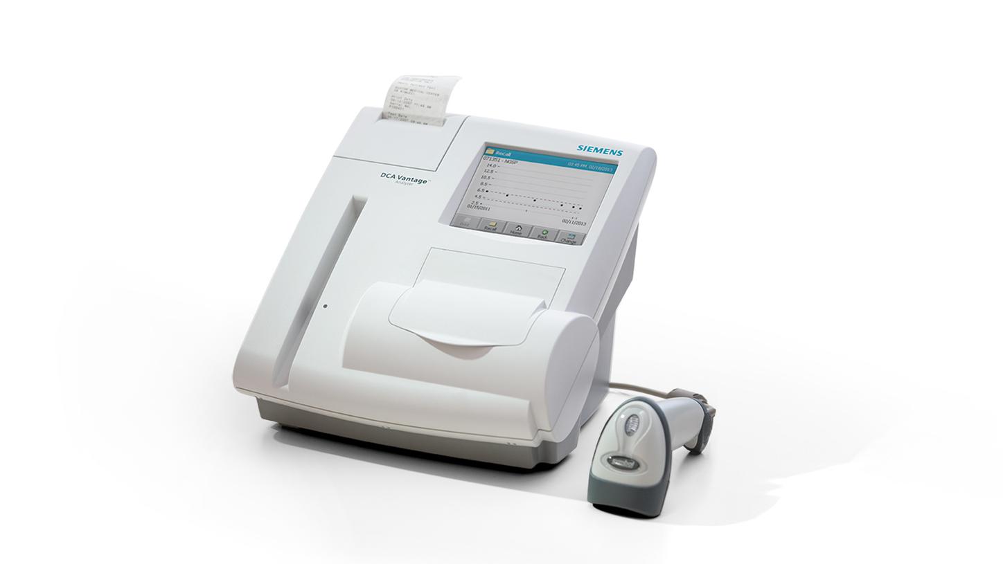DCA Vantage Analyzer used for diabetes testing and rapid patient result analysis