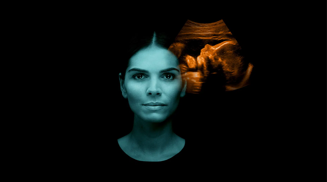 Key Visual of women with a fetus in background