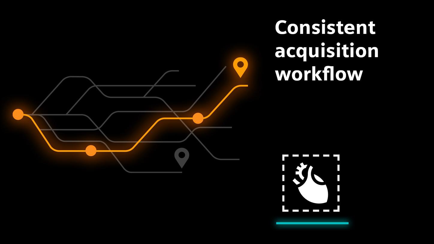 Illustration of a guided and intuitive workflow with the help of myExam Companion.