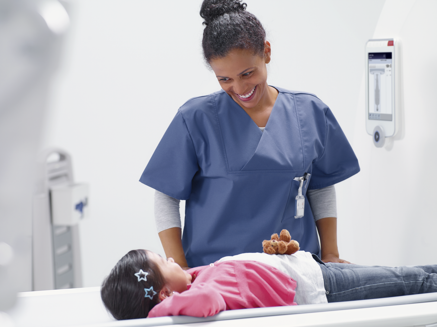 Doctor with young patient