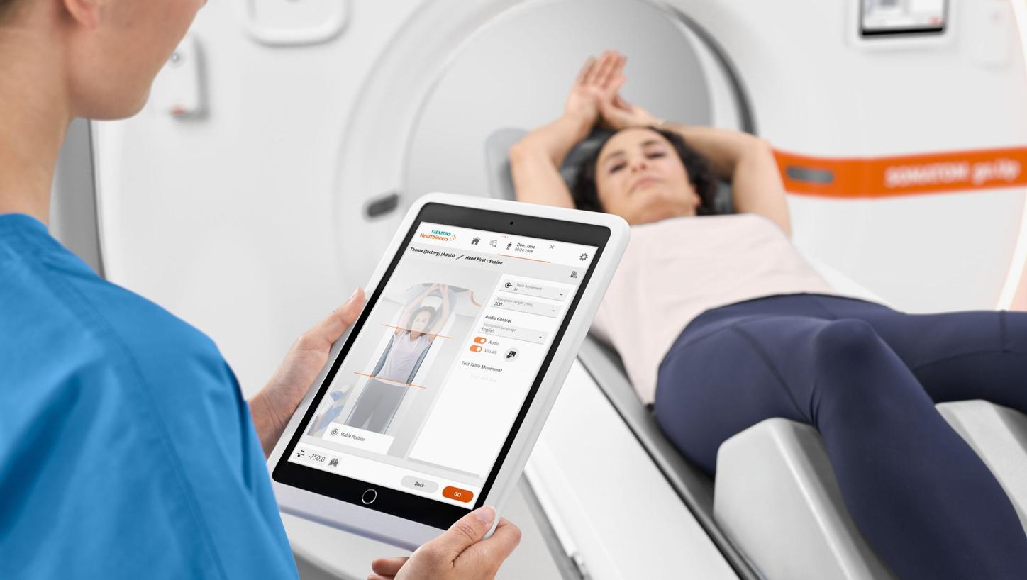 SOMATOM go.Up Patientenpositionierung