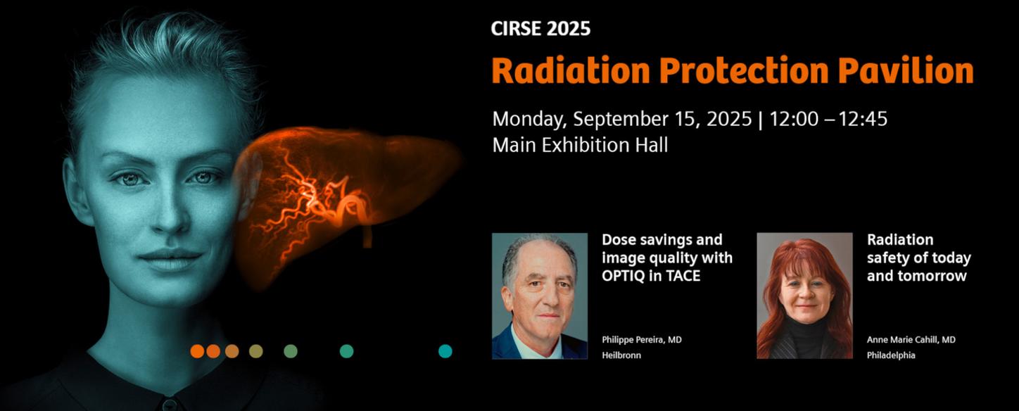 CIRSE 2025 - Radiation Protection Pavilion Banner