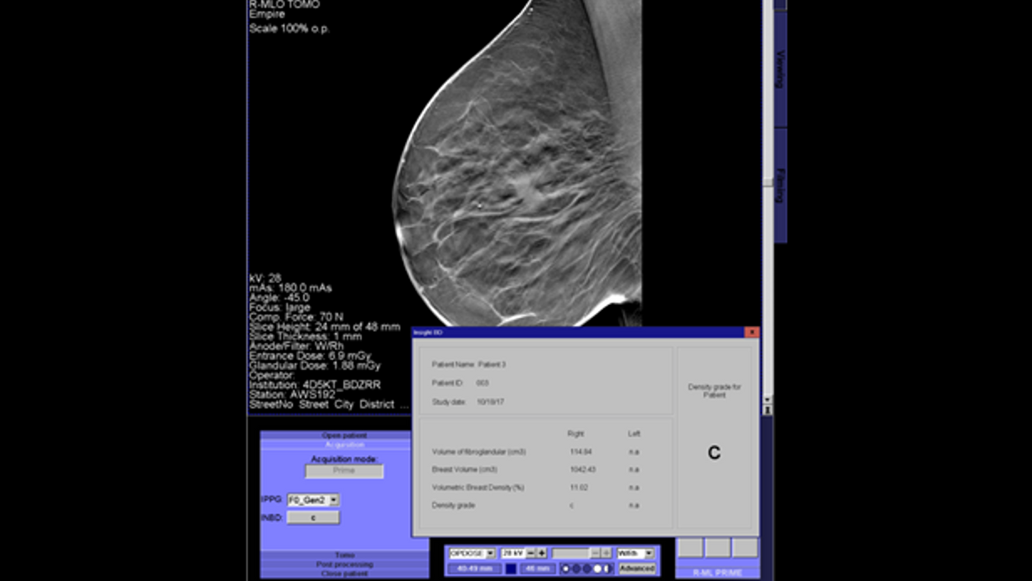 Screenshot from the product